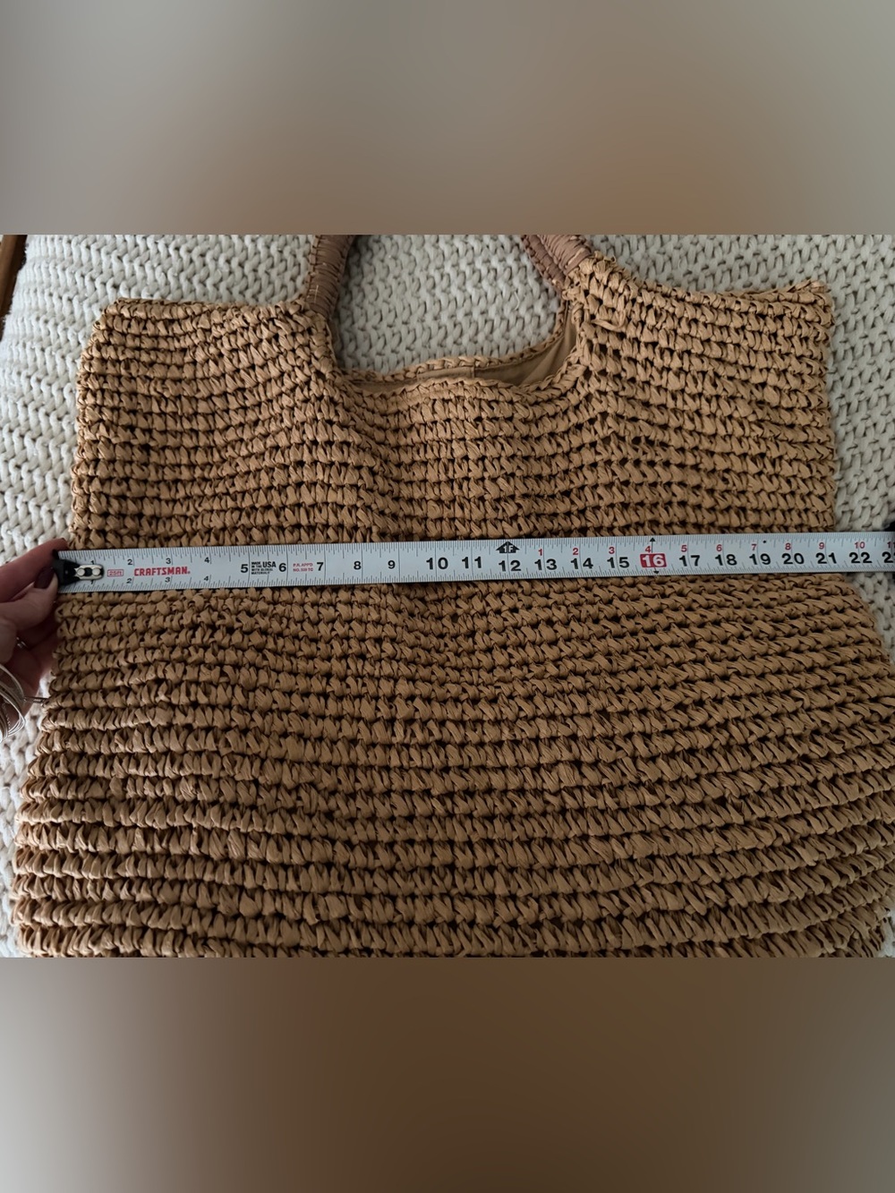 Fallon & Royce Mel straw and suede bag - Picture 10 of 16